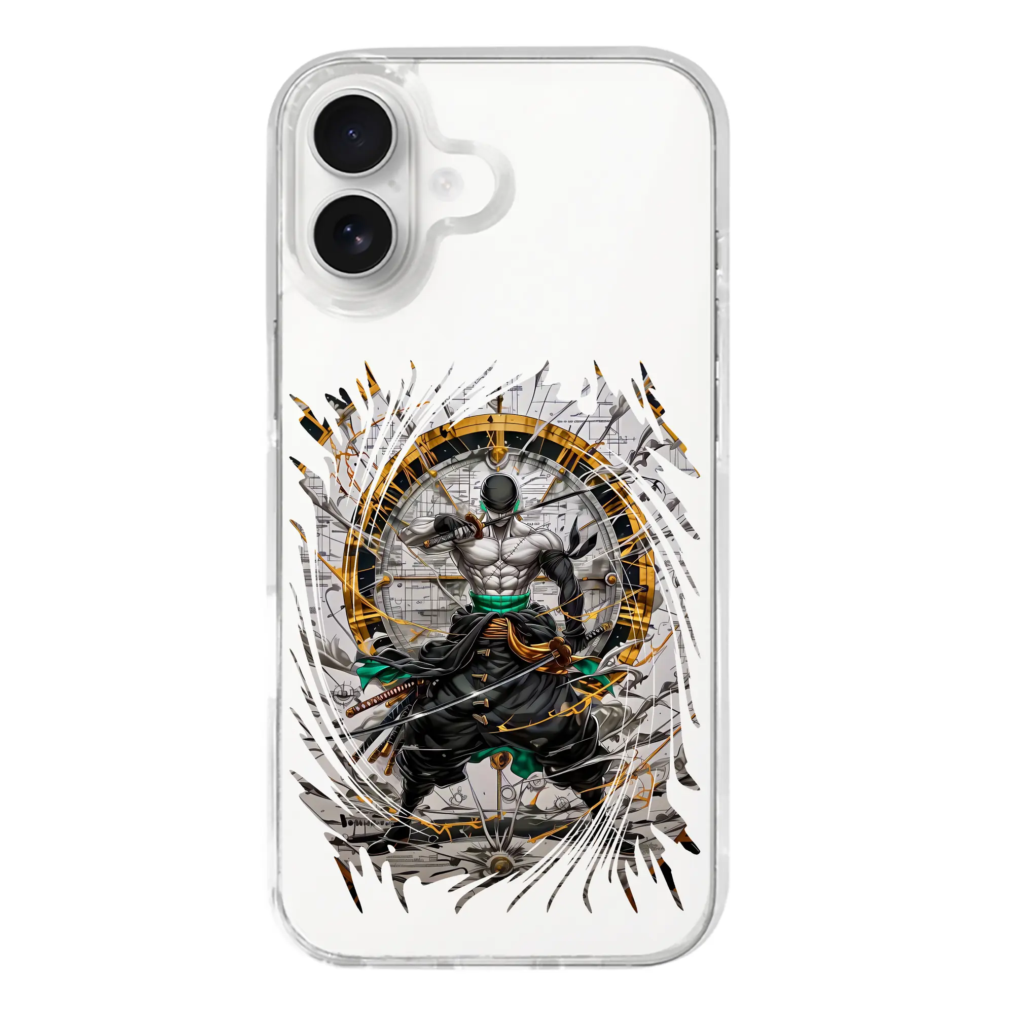 ワンピース グッズ ロロノア・ゾロ - iPhone 17シリーズ 透明スマホケース – 薄型・耐衝撃・精密フィット保護カバー